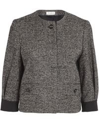 Max Mara - Virgin Wool-Blend Cropped Jacket - Lyst