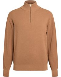 Paul Smith - Cotton-Wool Quarter-Zip Sweater - Lyst