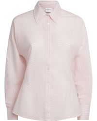 Claudie Pierlot - Cotton-Blend Stripe Shirt - Lyst