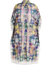 Marina Rinaldi - Cotton Printed Muslin Dress - Lyst