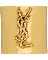 Saint Laurent - Cassandre Cuff Bracelet - Lyst