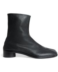 Maison Margiela - Leather Tabi Ankle Boots 30 - Lyst