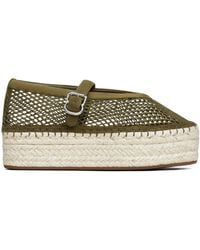 Alaïa - Suede Mesh Espadrilles - Lyst