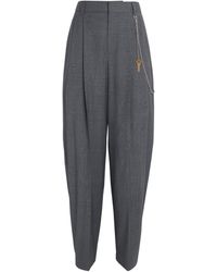 Alexander Wang - Wool-Blend Chain-Detail Trousers - Lyst