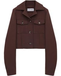 Loewe - Wool-Blend Twin-Pocket Jacket - Lyst