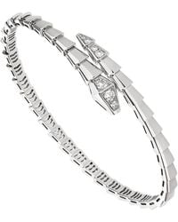 BVLGARI - And Diamond Serpenti Viper Bangle - Lyst