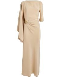 JOSEPH - Satin Gathered Joya Maxi Dress - Lyst