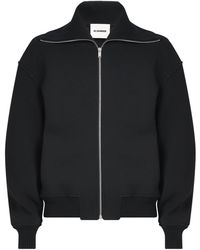 Jil Sander - Wool Zip-Up Bomber Jacket - Lyst
