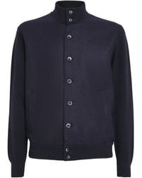 Herno - Virgin Wool Hybrid Button-Up Cardigan - Lyst