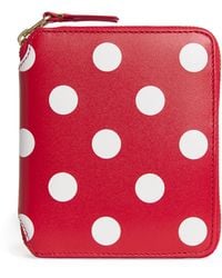 Comme des Garçons - Leather Polka-Dot Zipped Wallet - Lyst