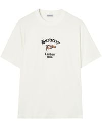 Burberry - Cotton Check Flag T-Shirt - Lyst