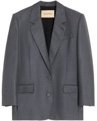 Valentino - Wool-Silk Blazer - Lyst