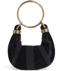 Chloé - Mini Velvet Embellished Bracelet Top-Handle Bag - Lyst