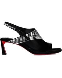 Christian Louboutin - Viva Condora Embellished-Leather Sandals 55 - Lyst
