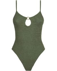 Hunza G - Cut-Out Toni Swimsuit - Lyst