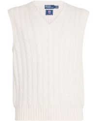 Ralph Lauren - X Wimbledon Cashmere-Cotton-Linen Sweater Vest - Lyst