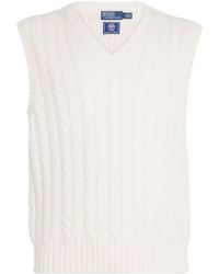 Ralph Lauren - X Wimbledon Cashmere-Cotton-Linen Sweater Vest - Lyst