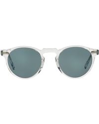 Oliver Peoples - Men's Gregory Peck 47 Round Sunglasses - Lyst