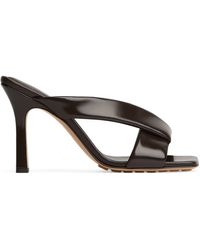 Bottega Veneta - Leather Riva Mules 90 - Lyst