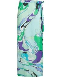 Emilio Pucci - Cotton Tie-Side Pareo - Lyst