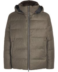 Yves Salomon - Down Wool-Silk Hooded Parka - Lyst