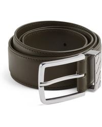 Bottega Veneta - Leather Intreccio Loop Belt - Lyst