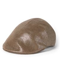 Brunello Cucinelli - Linen Flat Cap - Lyst