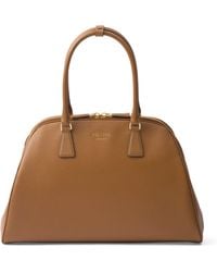 Prada - Large Saffiano Leather Tote Bag - Lyst