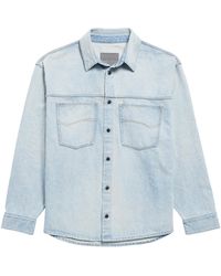 Balenciaga - Oversized Denim Shirt - Lyst