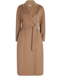 Max Mara - Virgin Wool Midi Wrap Coat - Lyst