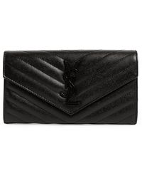 Saint Laurent - Monogram Matelassé Large Flap Wallet - Lyst