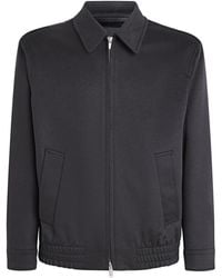 Lardini - Cashmere-Wool Bomber Jacket - Lyst
