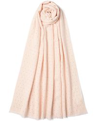 Marella - Modal-Wool Embellished Scarf - Lyst