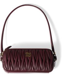 Miu Miu - Matelassé Leather Pouch - Lyst