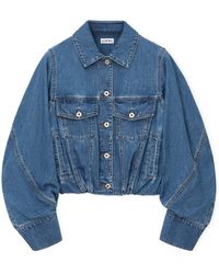 Loewe - Denim Oversized Jacket - Lyst
