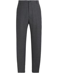 MM6 by Maison Martin Margiela - Virgin Wool Melange Tailored Trousers - Lyst