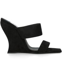 Alaïa - Suede Wedge Sandals - Lyst