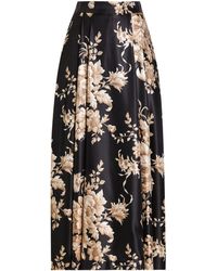 Dolce & Gabbana - Silk Floral Midi Skirt - Lyst