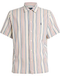 Polo Ralph Lauren - Cotton Chambray Stripe Cuban Shirt - Lyst