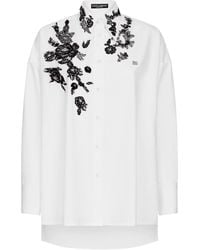 Dolce & Gabbana - Shirt With Floral Pattern - Lyst