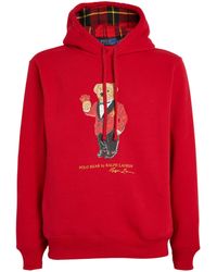 Polo Ralph Lauren - Lunar New Year Polo Bear-embroidered Cotton-blend Hoody - Lyst
