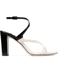 Jimmy Choo - Azie 85 Leather Heeled Sandals - Lyst