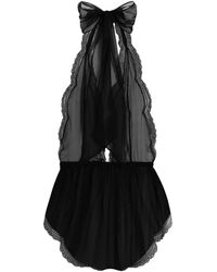 Dolce & Gabbana - Silk-Blend Chiffon Bodysuit - Lyst