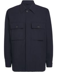Paul Smith - Worsted Wool Overshirt - Lyst