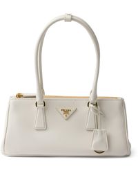 Prada - Medium Leather Galleria Top-Handle Bag - Lyst