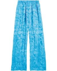 Balenciaga - Loose-Fit Trousers With Floral Print - Lyst