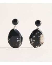 COMPLETEDWORKS - Sterling, Agate And Onyx Drop Earrings - Lyst
