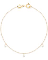 Astrid & Miyu - And Diamond Pear Charm Bracelet - Lyst