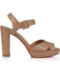 Christian Louboutin - Cora Leather Sandals 100 - Lyst