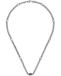 Gucci - Thin Interlocking Necklace - Lyst